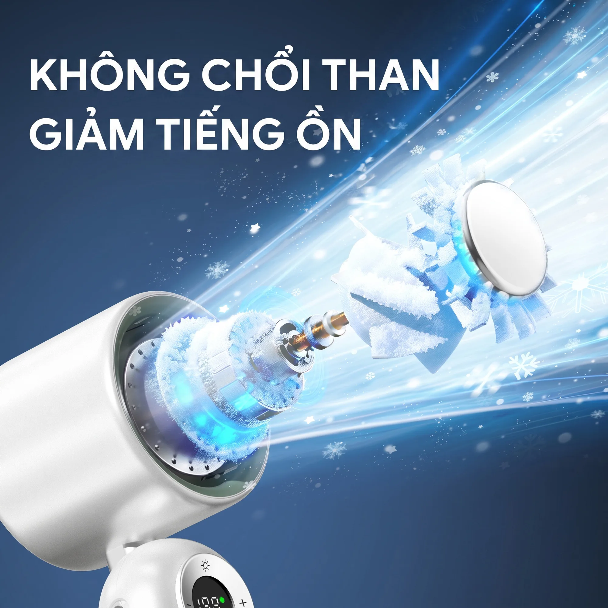 Quạt cầm tay mini sò lạnh Doni Sofa ICE dung lượng 4000mAh 199 cấp độ