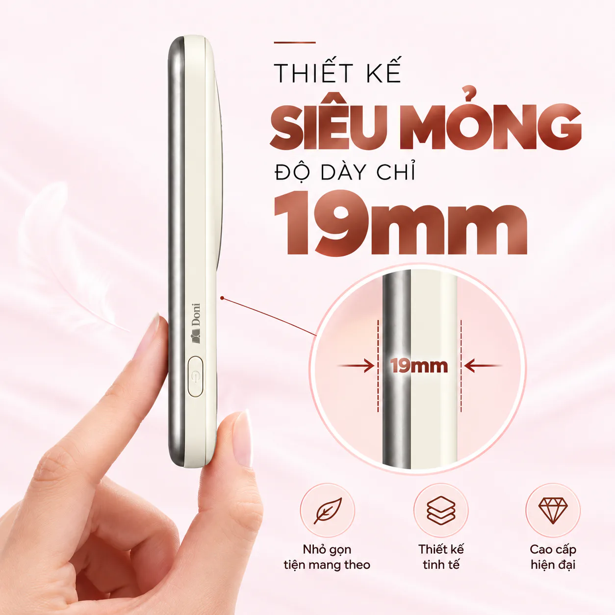 Sạc dự phòng không dây Doni Maggo 10000 mAh sang trọng